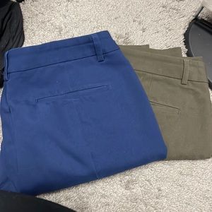 2 pairs express columnist ankle pants, size 10 short